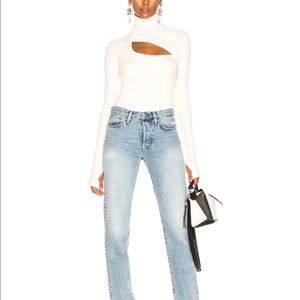 Alix Carder Bodysuit in White